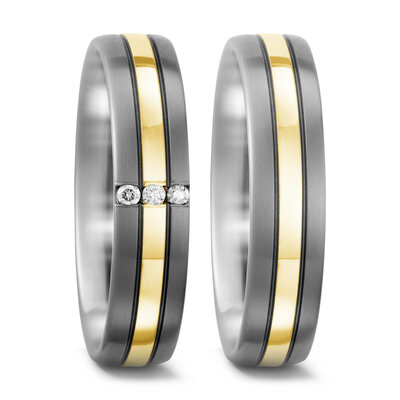 Titanium goud trouwringen