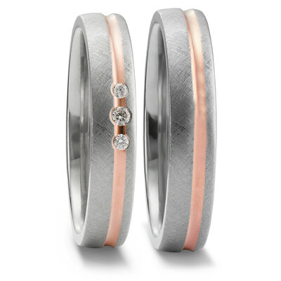 Titanium goud trouwringen