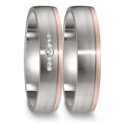 Titanium goud trouwringen