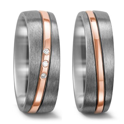 Titanium goud trouwringen