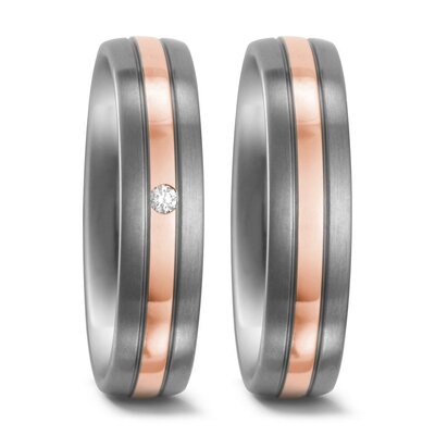 Titanium goud trouwringen