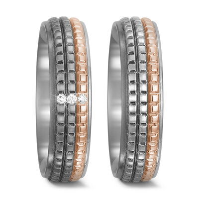 Titanium goud trouwringen