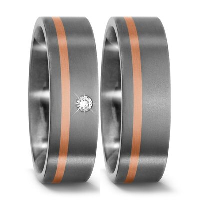 Titanium goud trouwringen