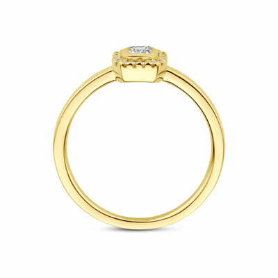 ring diamant 0.31ct h si halo