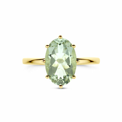 ring groen amethist