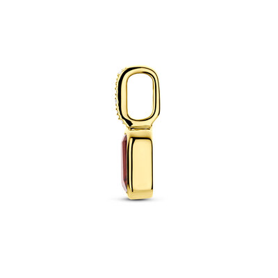 hanger met geboortesteen en diamant 0.012ct H SI 11 mm