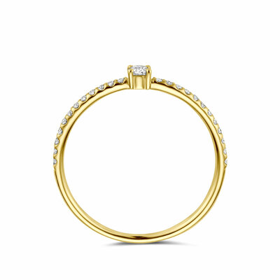 ring diamant 0.20ct h si