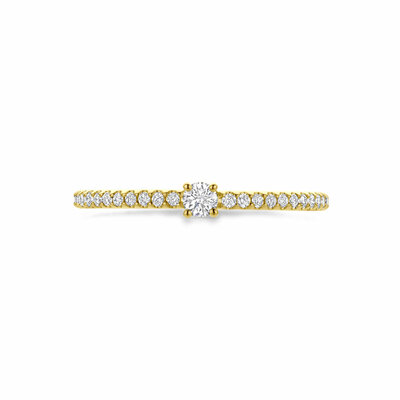 ring diamant 0.20ct h si