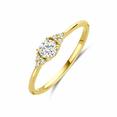 ring diamant 0.28ct h si