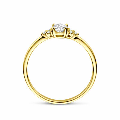 ring diamant 0.28ct h si