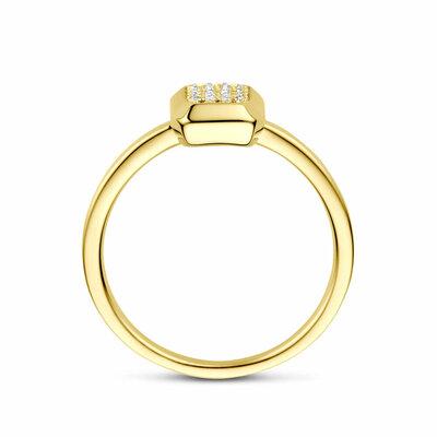 ring diamant 0.10ct h si