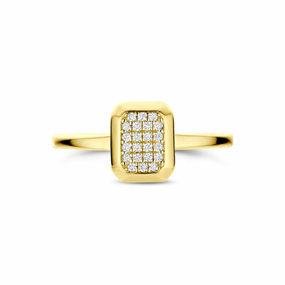 ring diamant 0.10ct h si