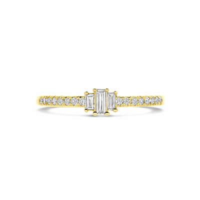 ring lab grown diamant 0.21ct h si