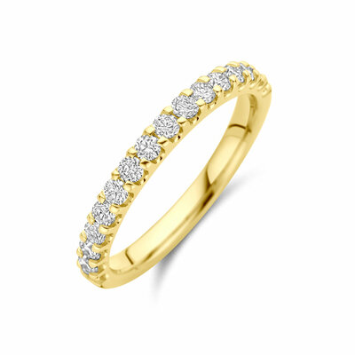 ring lab grown diamant 0.51ct h si