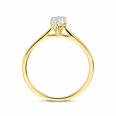 ring lab grown diamant 0.50ct h si