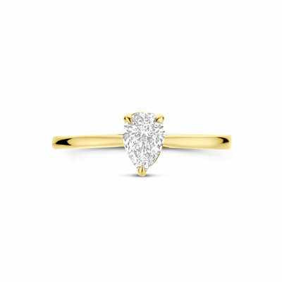 ring lab grown diamant 0.50ct h si
