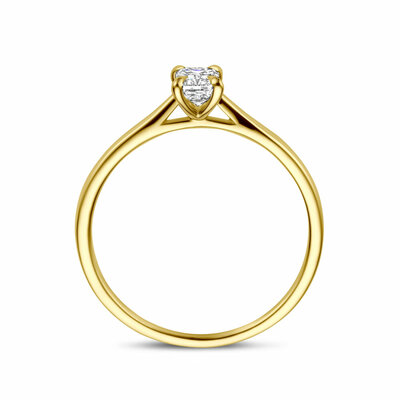 ring lab grown diamant 0.50ct h si