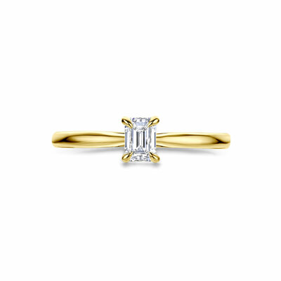 ring lab grown diamant 0.50ct h si