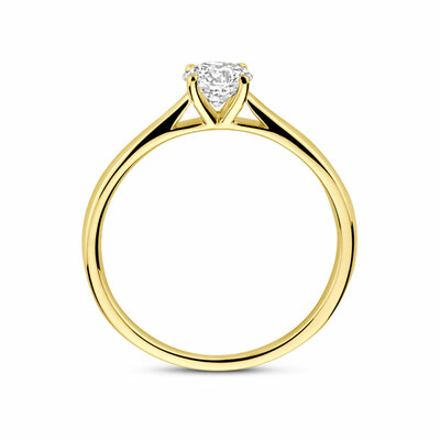 ring lab grown diamant 0.50ct h si
