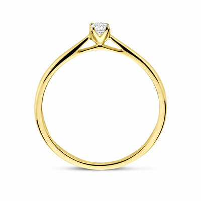ring lab grown diamant 0.10ct h si