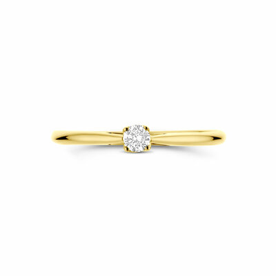 ring lab grown diamant 0.10ct h si