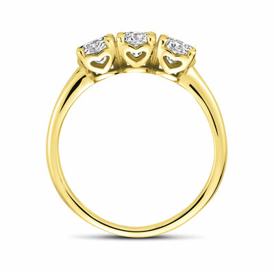 ring trilogie lab grown diamant 0.90ct g vs
