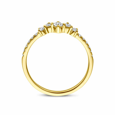 ring lab grown diamant 0.33ct h si