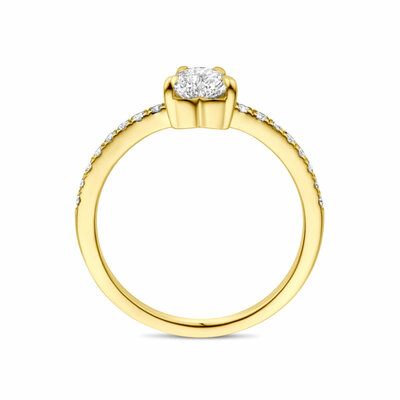 ring lab grown diamant 0.665ct h si