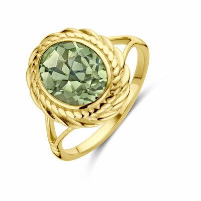 ring groen amethist