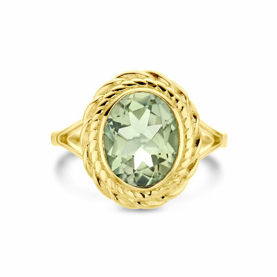 ring groen amethist