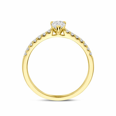 ring lab grown diamant 0.58ct g vs