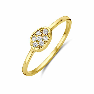ring diamant 0.07ct h si
