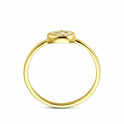 ring diamant 0.07ct h si