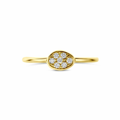 ring diamant 0.07ct h si