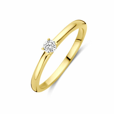 ring lab grown diamant 0.10ct g vs