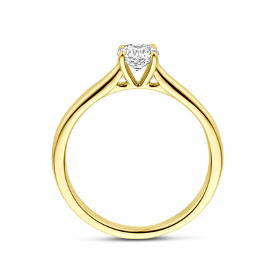 ring lab grown diamant 0.50ct h si