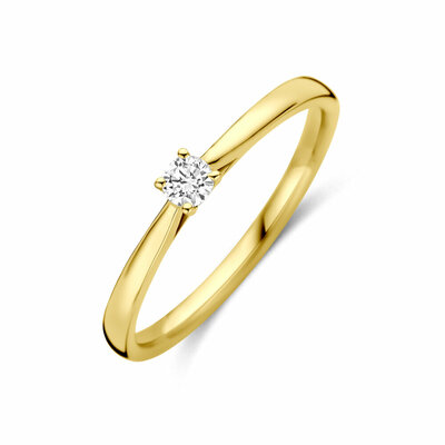 ring lab grown diamant 0.10ct h si