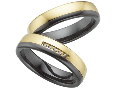 Titanium/Keramiek Trouwringen