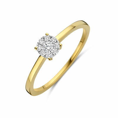 ring diamant 0.13ct h si