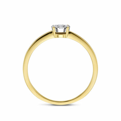 ring diamant 0.13ct h si