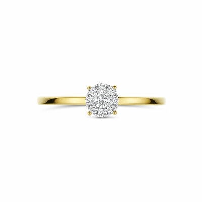 ring diamant 0.13ct h si
