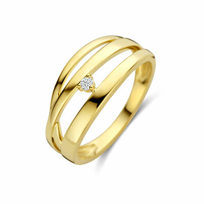 ring diamant 0.03ct h si