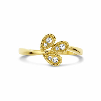 ring diamant 0.09ct h si