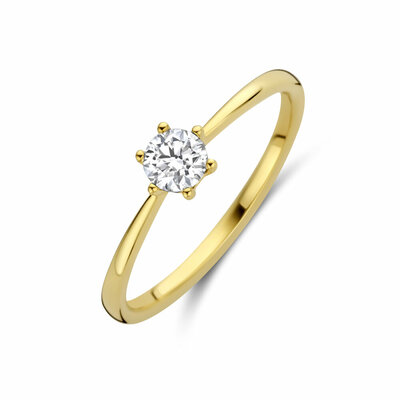 ring lab grown diamant 0.25ct f vs