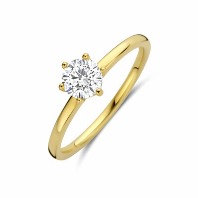 ring lab grown diamant 0.50ct f vs