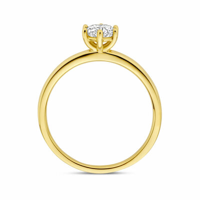 ring lab grown diamant 0.50ct f vs