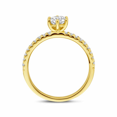 ring lab grown diamant 0.71ct f vs
