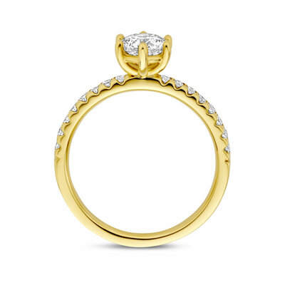 ring lab grown diamant 0.98ct f vs