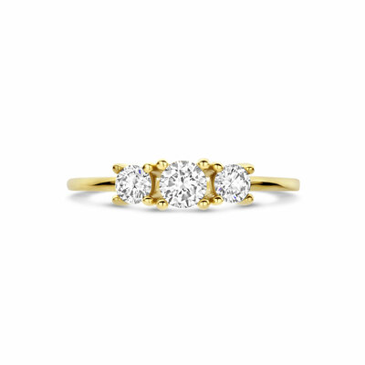 ring lab grown diamant 0.50ct f vs