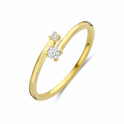 ring diamant 0.07ct h si
